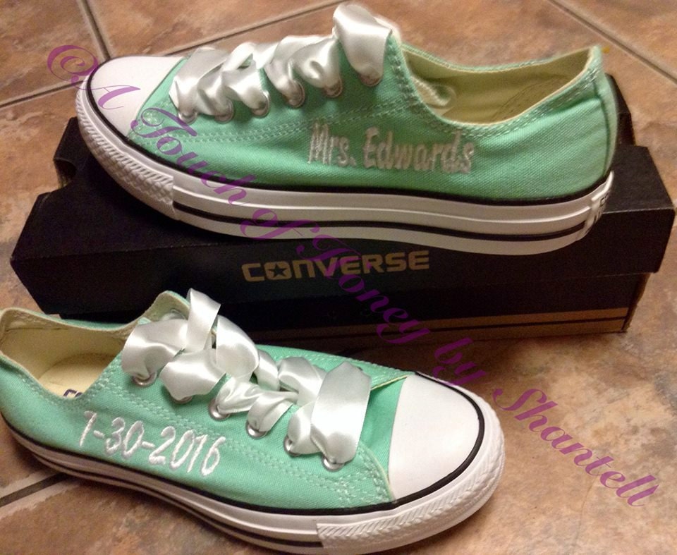 Customized Embroidered Converse with or without by TouchoHoney