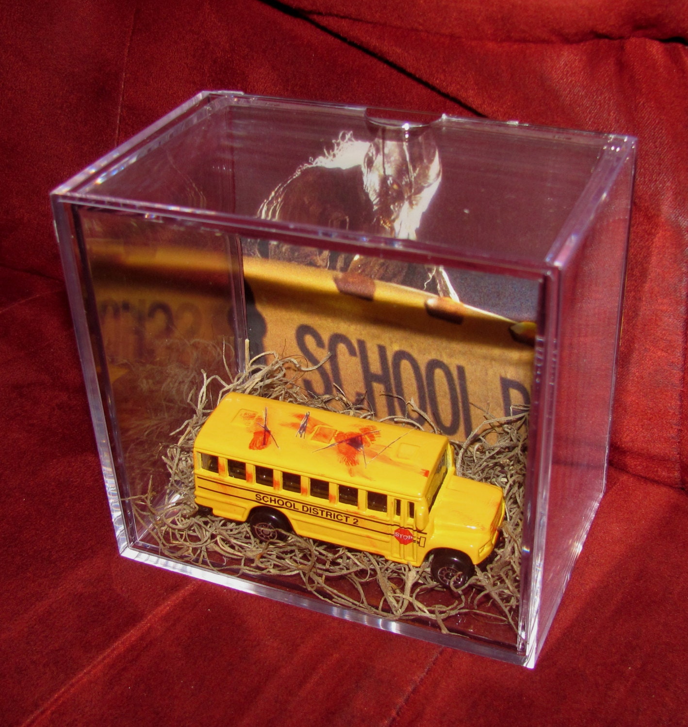 Jeepers Creepers Destroyed Bus Display...Ready to Ship...Brand