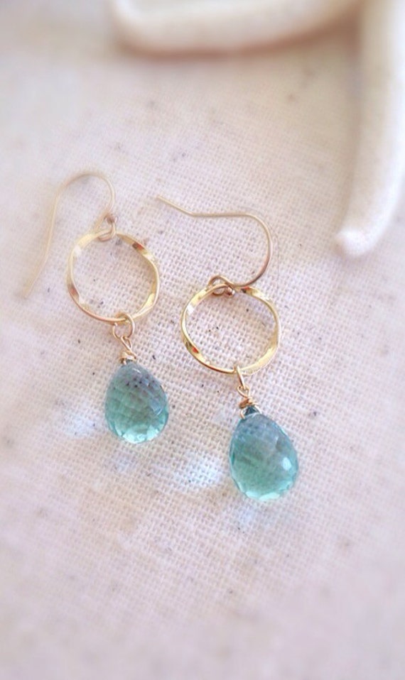 Gemstone Jewelry Gemstone Earrings stone drop earrings by AinaKai