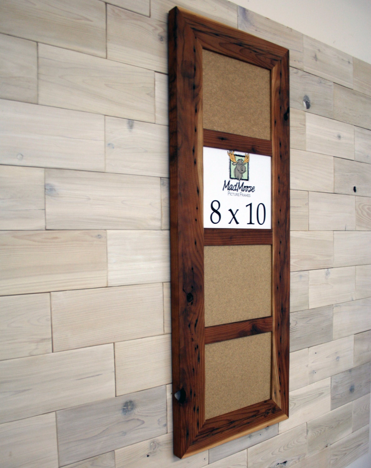 4 pane 8x10 Reclaimed Redwood [Chunky x 3] Picture Frame