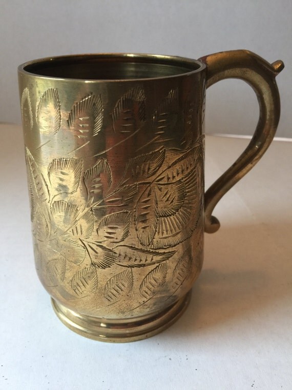 Brass Ornate Mug