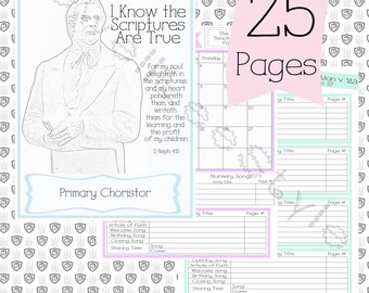 LDS Nursery Information Sheet 2016 Primary by JewellLeeStyle
