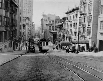 Cable Car in San Francisco, California, 1945