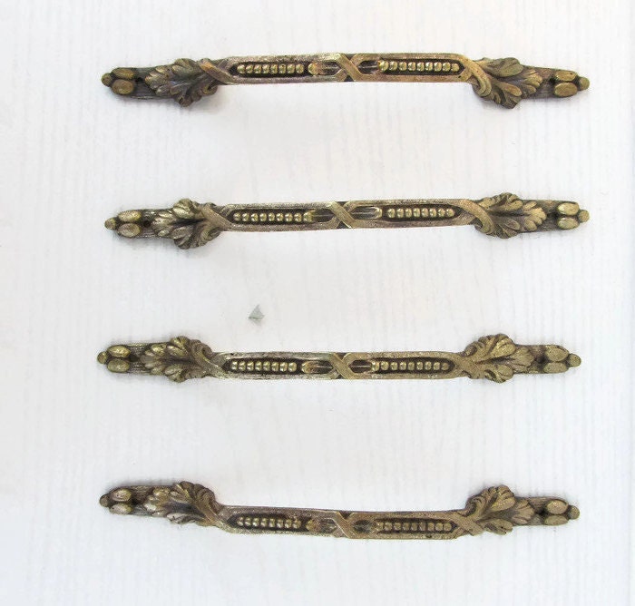ORIGINAL Bronze Drawer Handles Drawer Pulls Salvaged