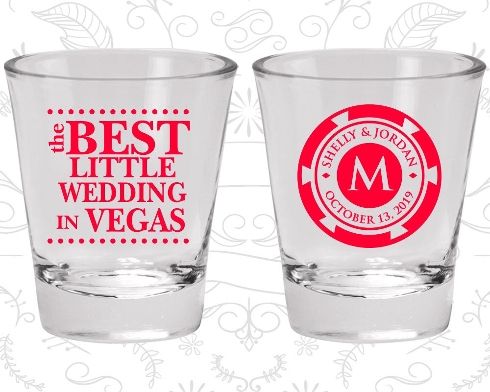 Las Vegas Shot Glass Promotional Shot Glasses by MyWeddingStore