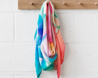 Peppy - Digitally Printed Silk Scarf