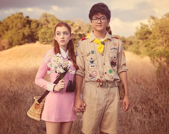 Suzy Bishop Dress Moonrise Kingdom Costume with Peter Pan Collar