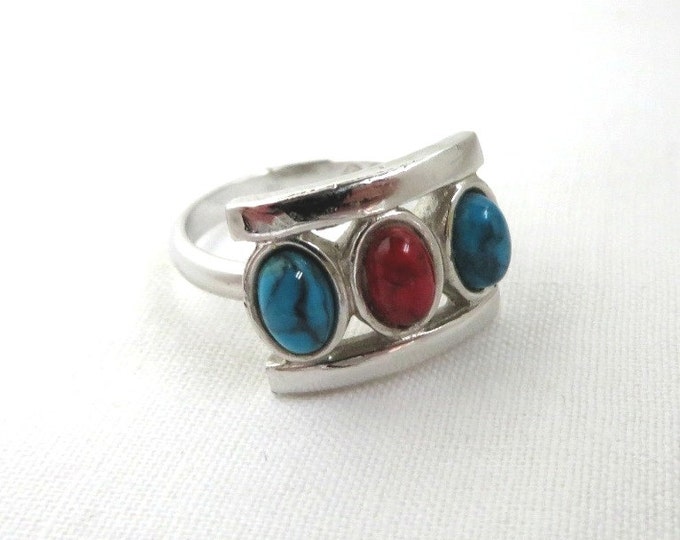 ON SALE! Vintage Sarah Coventry Ring, "Indian Princess" Silver Tone Adjustable Ring