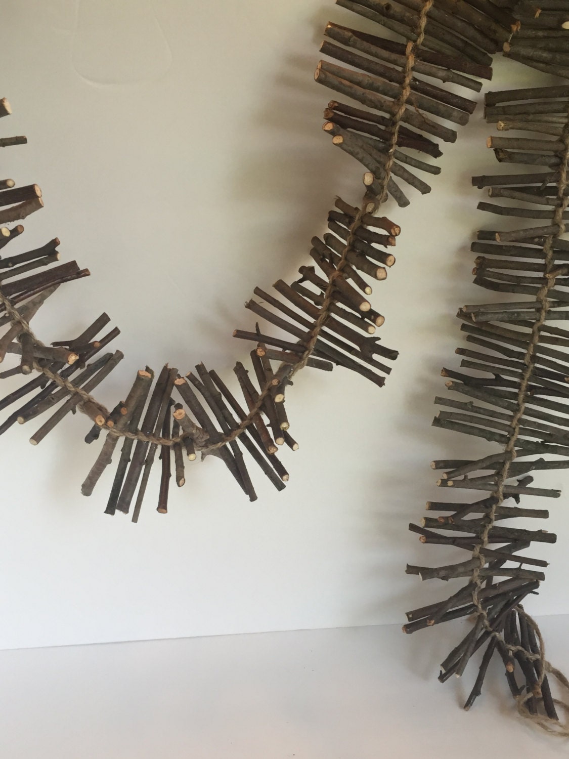 Twig and Jute Twine Garland Natural Garland Christmas