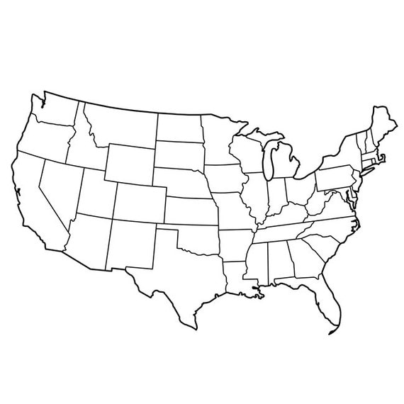 Interactive Usa Map Coloring Pages