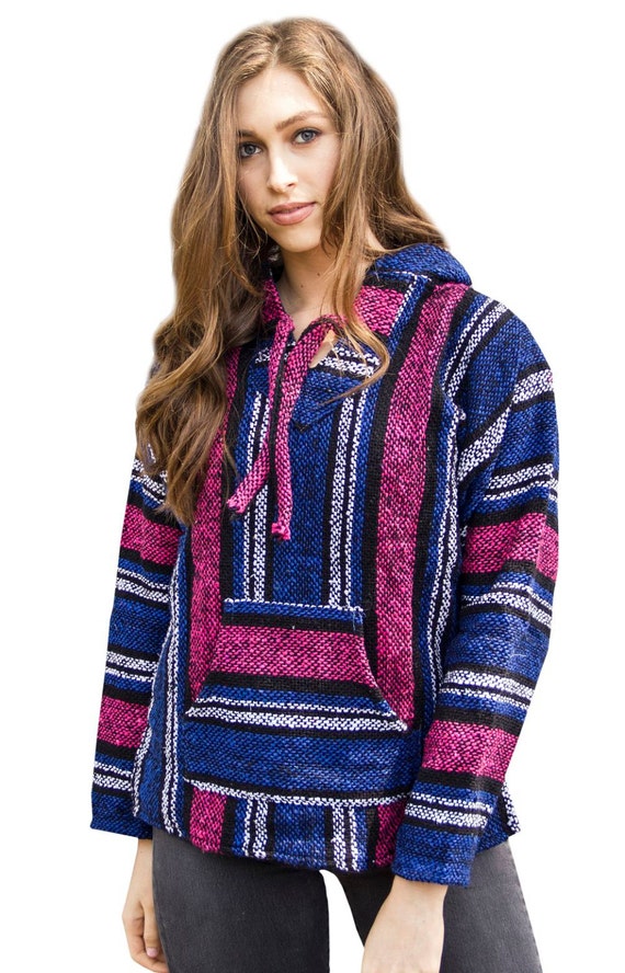 Mexican Baja Hoodie Sweater Pullover by LilianaCruzDesigns