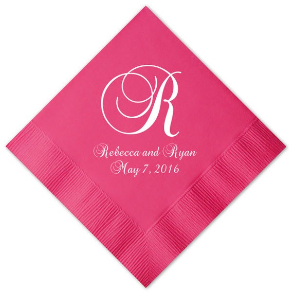 Personalized Wedding Napkins 100 Personalized Elegant Classic   Il 570xN.1000778031 Agl6 