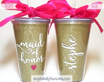 Personalized Maid of Honor Tumbler, Will You Be My Maid of Honor, Maid of Honor Proposal, Maid of Honor Gift, Matron of Honor Gift