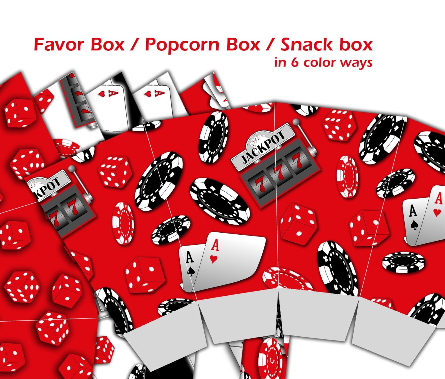 Casino Party Favors Casino Theme Party Casino by PrtSkinDigital