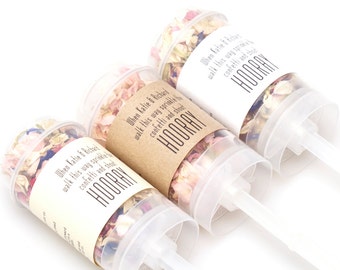 Personalised Wedding Confetti Wand/popper (Biodegradable confetti)