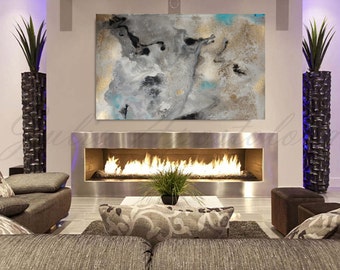 Silver And Gold Wall Art rectangle wall art gold leaf print large abstract canvas Silver And Gold Wall Art rectangle wall art gold leaf print large abstract canvas