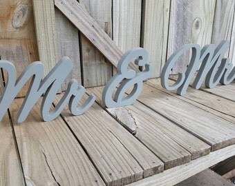 Mr & Mrs Sign, Mr and Mrs, freestanding,home decor, wedding decor, office decor,master bedroom decor,wooden letters