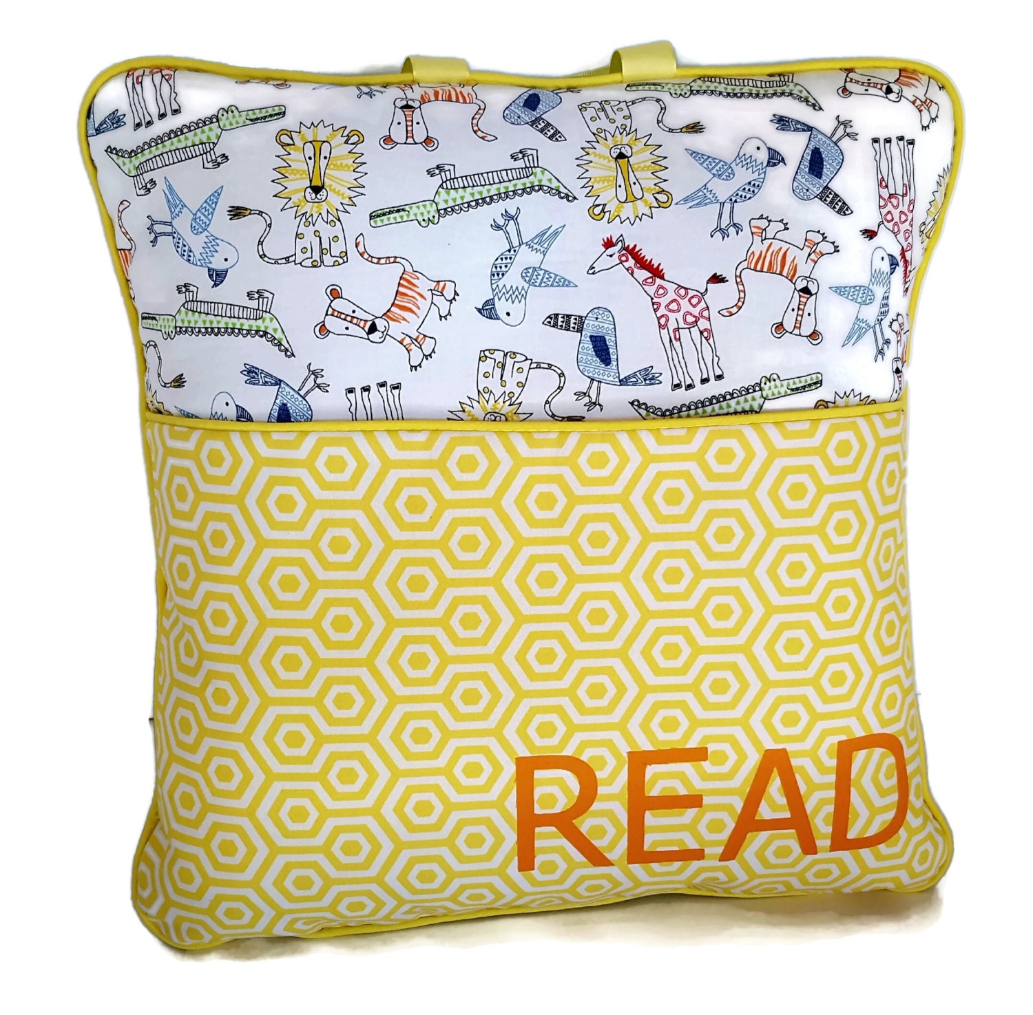 animal reading pillow