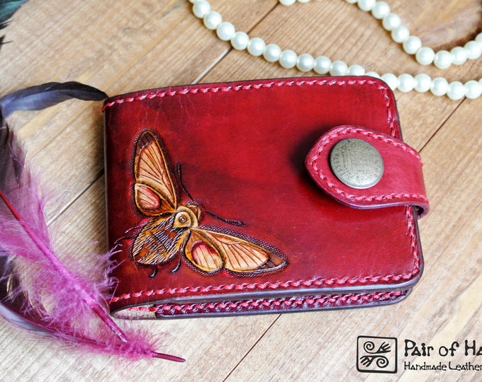 womans wallet, leather wallet, tooling leather, handmade wallet, wallets for women