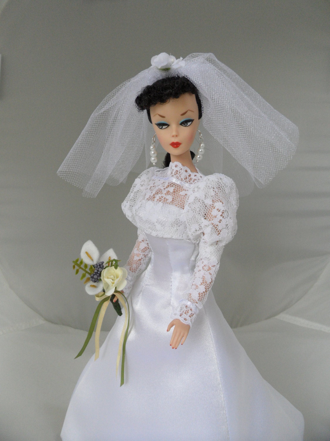 bridal barbie dress