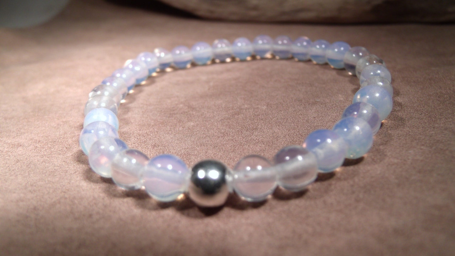 moonstone stretch bracelet