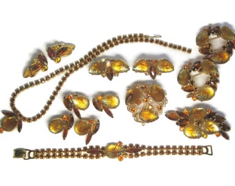 Vintage Juliana Delizza and Elster Rhinestone Jewelry Lot