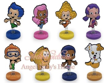 Bubble Guppies Cupcake Stand Favors Tower Handcrafted from