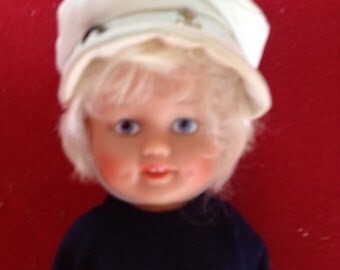 REDUCED! Poupee tortue puppen Schildkrot german sailor sea nautical female doll