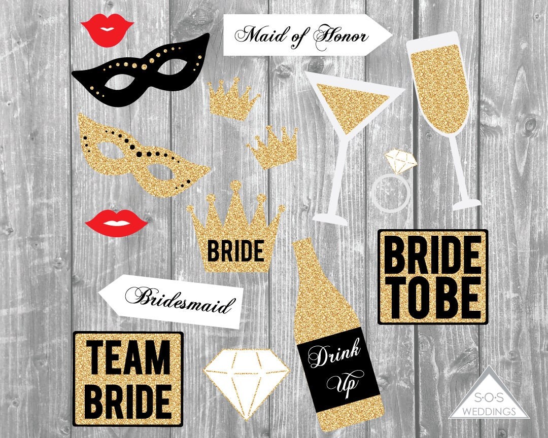 Bachelorette Photo Booth Signs Bridal Shower Photobooth