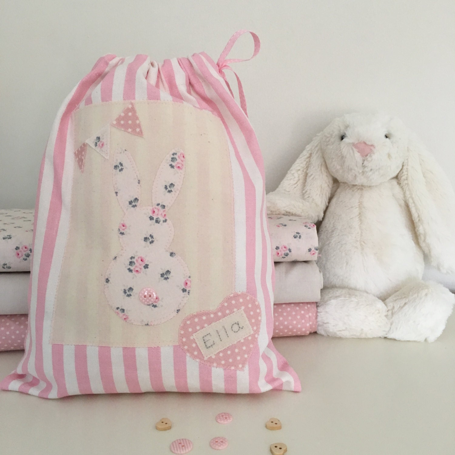 Personalised Easter Bag Drawstring by CocoBlueDesign on Etsy