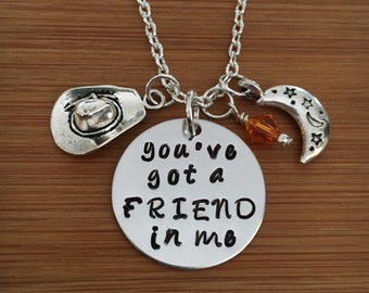 You've got a Friend in me necklace-Best Friend necklace-BFF-Friends