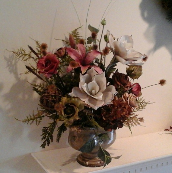 Large Modern Centerpiece : Floral arrangementsale large modern silk centerpiece