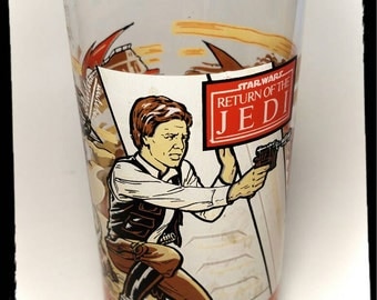Vintage Coca Cola Burger King Star Wars Return of the Jedi Glass / Collectible Star Wars / Best Gift Idea F1488