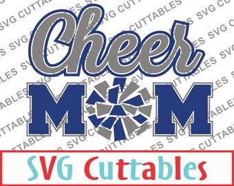 Cheer Mom SVG, EPS, DXF, Vector, Digital Cut File