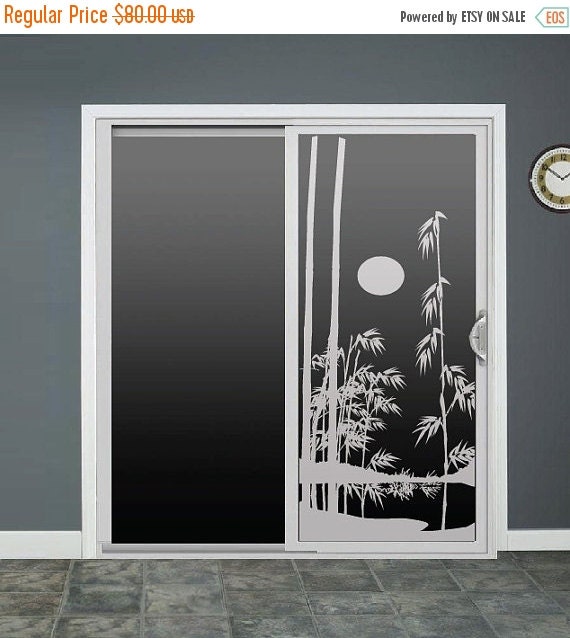 SALE Bamboo Glass Door Decals Sliding Door Decal by RoomsByAngie