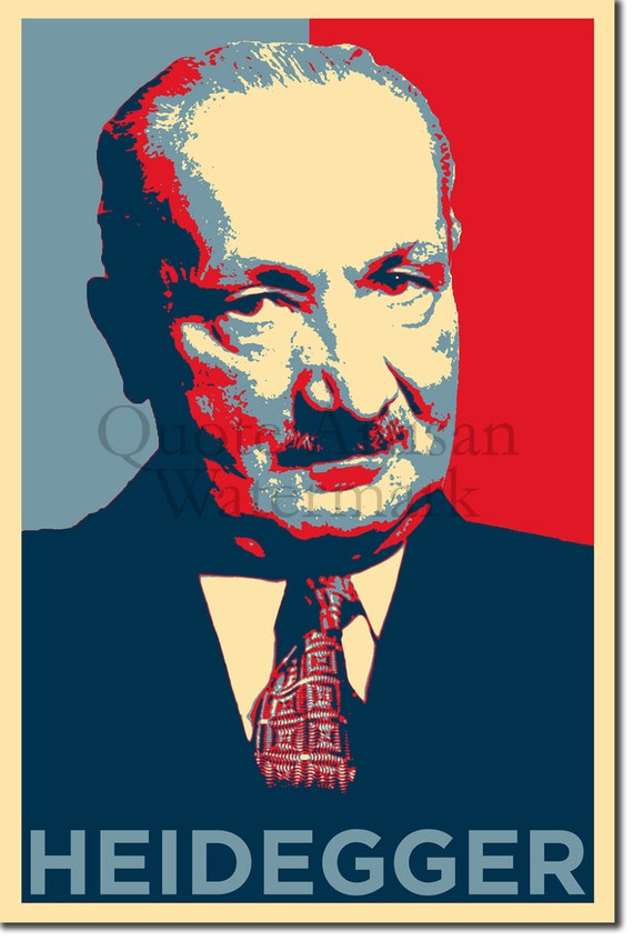 Martin Heidegger Original Art Print 12x8 Inch Photo Poster