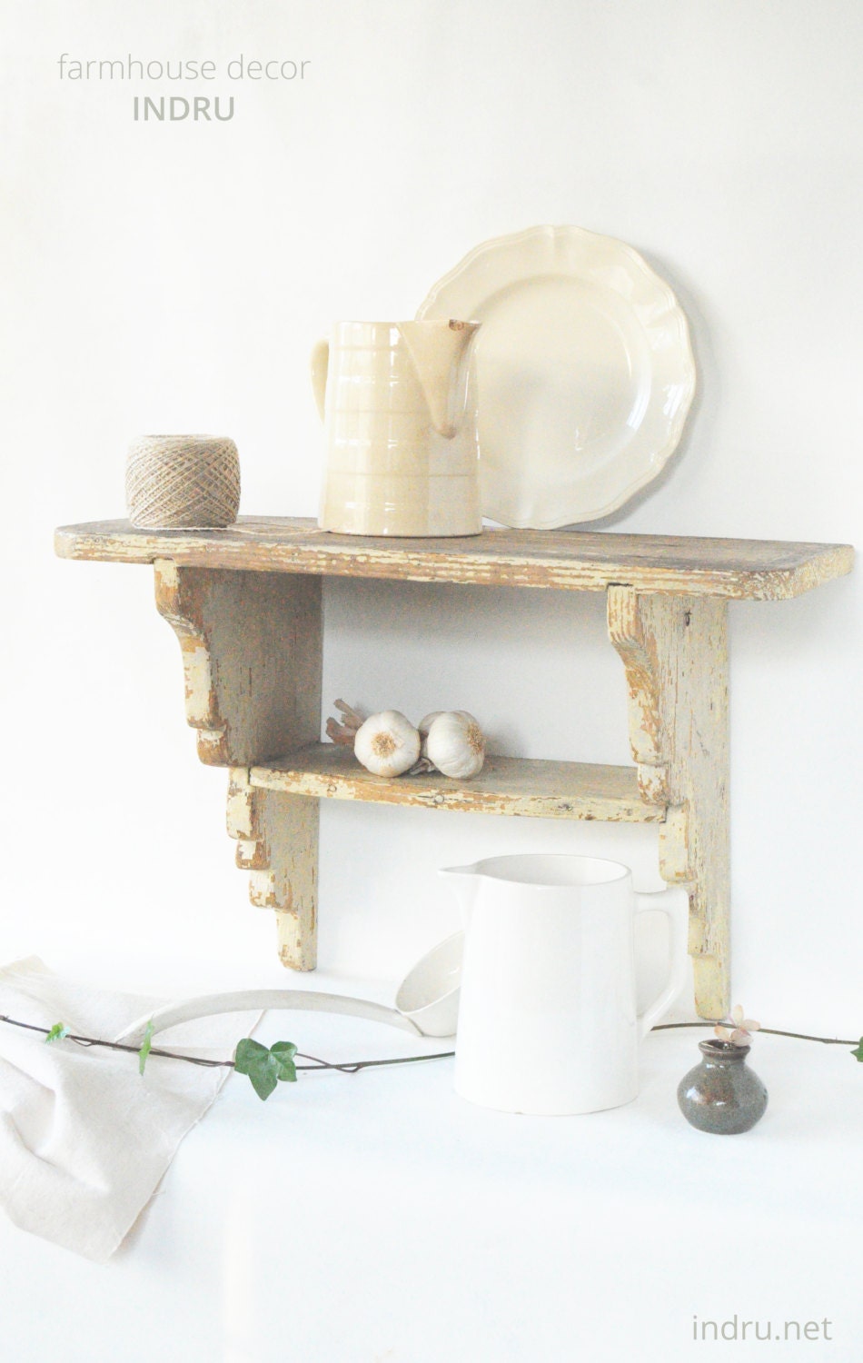 antique shelf kitchen