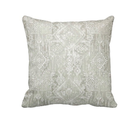 Grey Throw Pillow Cover Tribal Pillow Cover Aztec Pillows