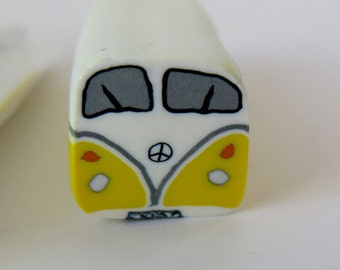 Fresh polymer clay bus /bulli cane