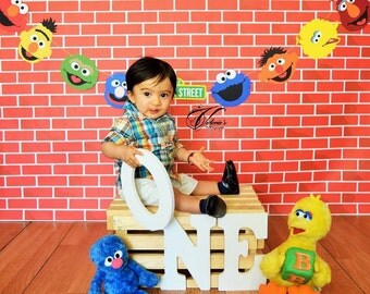 Sesame Street Banner 8, 10, 12, 14 or 16 Characters, Sesame Street Birthday Banner, Sesame Street paper banner, Sesame Street sign