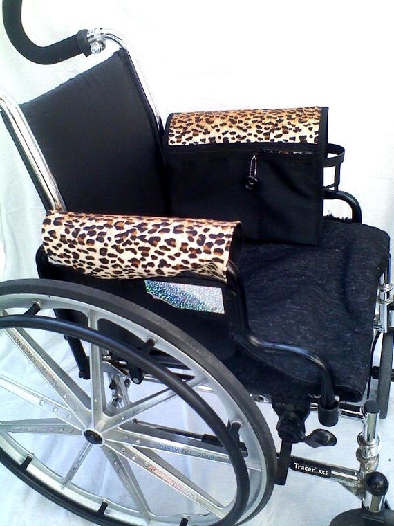 Wheelchair Armrest Pouch/Bag or Walkerlined zippered pocket