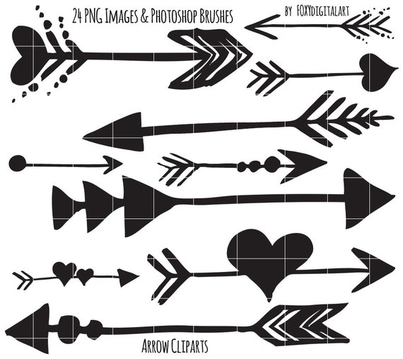 Tribal Arrow Clipart Hand Drawn Arrow Clipart Photoshop