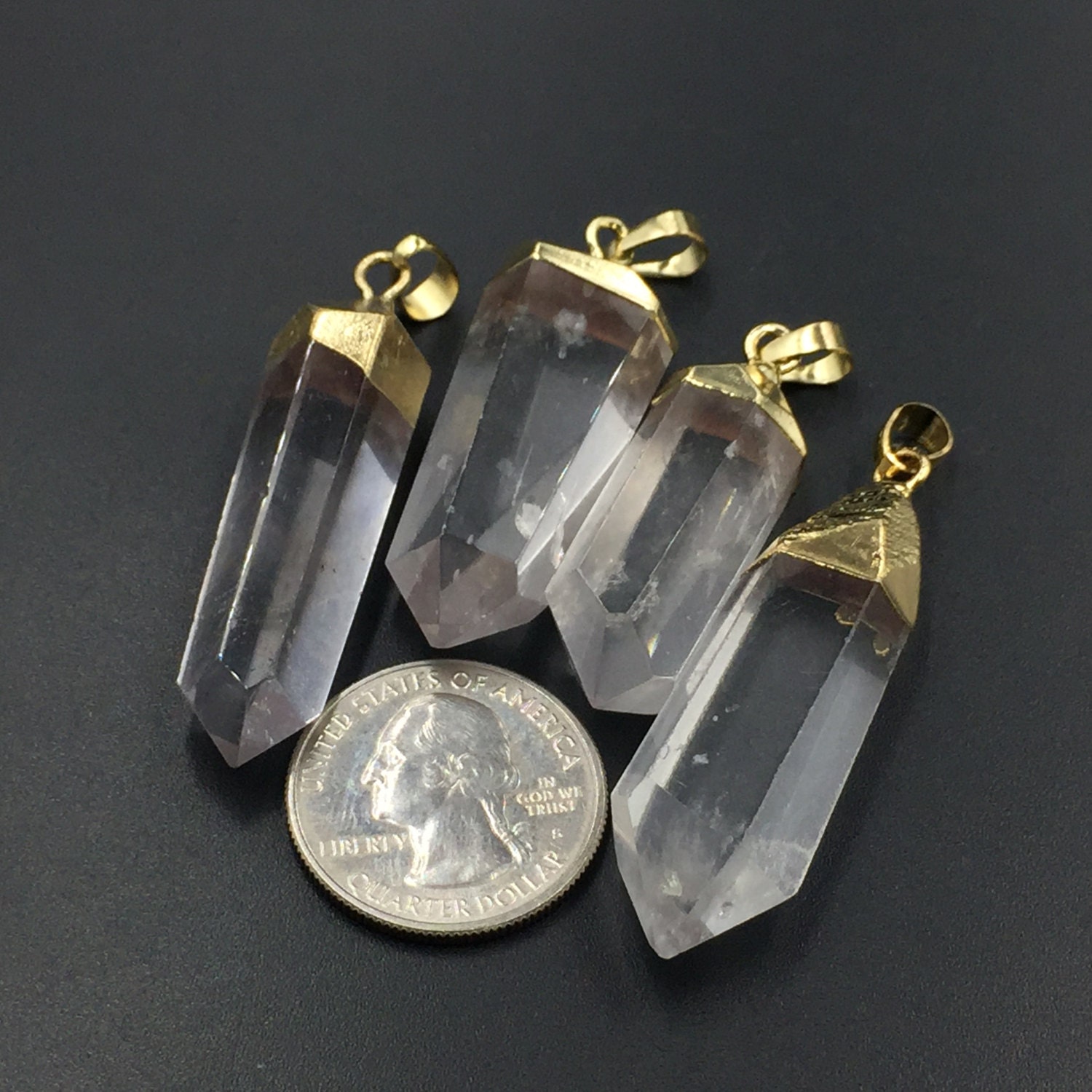 Quartz crystal pendant Clearance