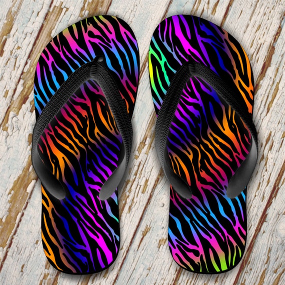 Zebra Flip Flops/Animal Print Flip Flops/Tie Dye Flip