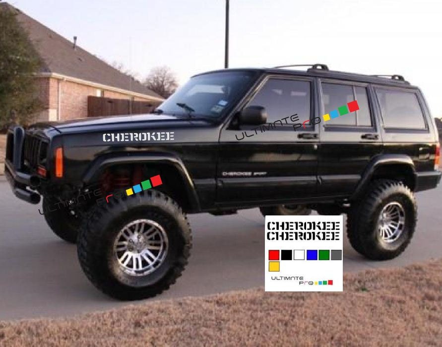 Sticker for Jeep Cherokee front fender hood XJ Wagoneer 1984