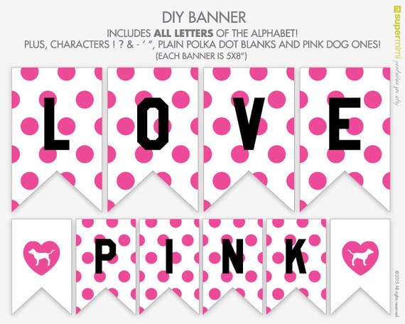 Pink Love Pink Polka Dots Victoria Secret by SupermimiDesign Pink Love Pink Polka Dots Victoria Secret by SupermimiDesign