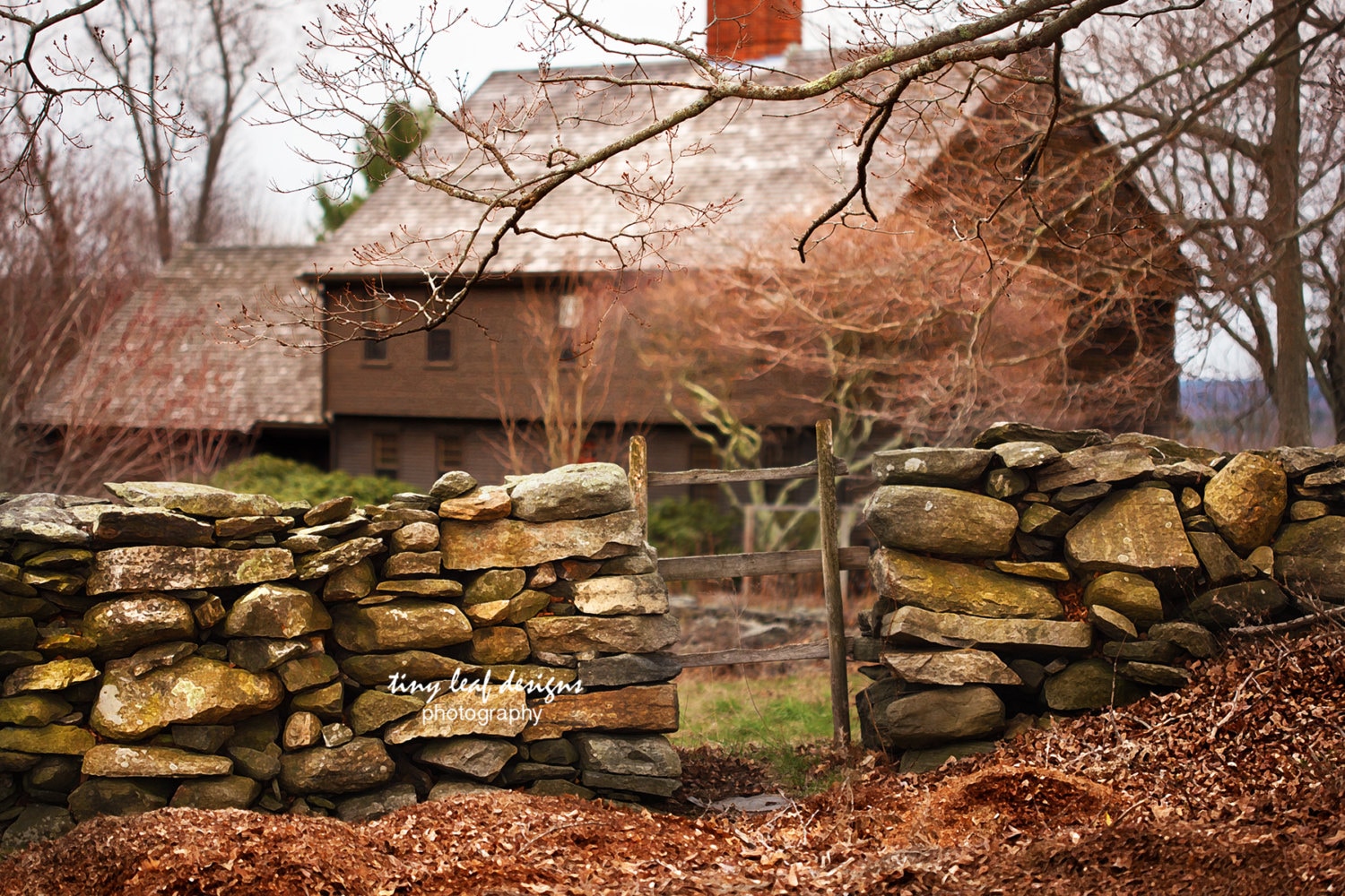 Stonewall Primitive Home Waters farm Sutton MA Original