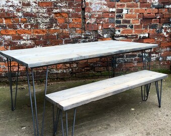 Reciclado Industrial Chic 6-8 plazas madera maciza por RccFurniture