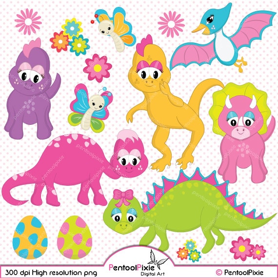 Download Girly dinosaur clipart Dinosaur clipart Dino Dinosaur