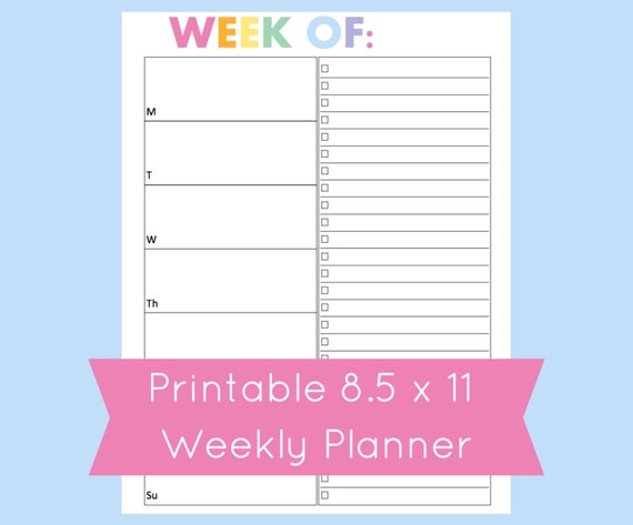 items similar to planner printable pages weekly planner